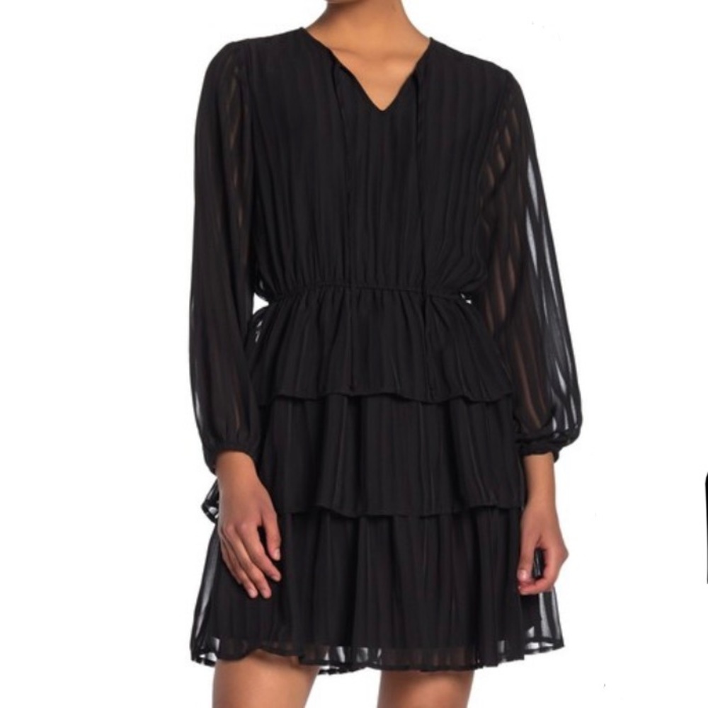 Spirit of Grace Black Long Sleeve Dress